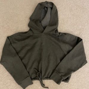 Aeropostale Cinched Cropped Hoodie